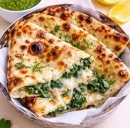 Cheese & Spinach Naan