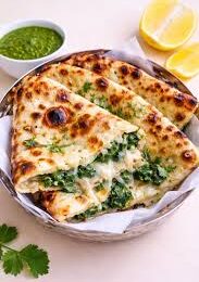 Cheese & Spinach Naan